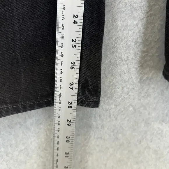 Levi's 501 Jeans Mens Size 40 x 30 Black Denim Button Fly Straight Leg 5-Pockets